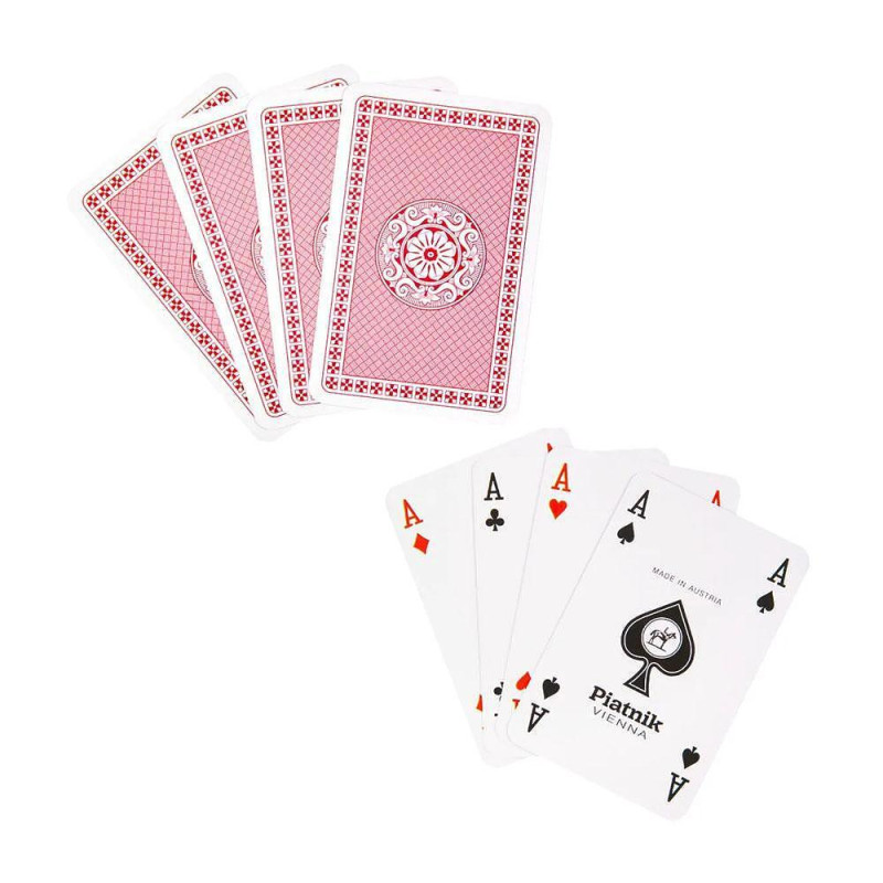 Карти за игра Piatnik 1300, червен гръб