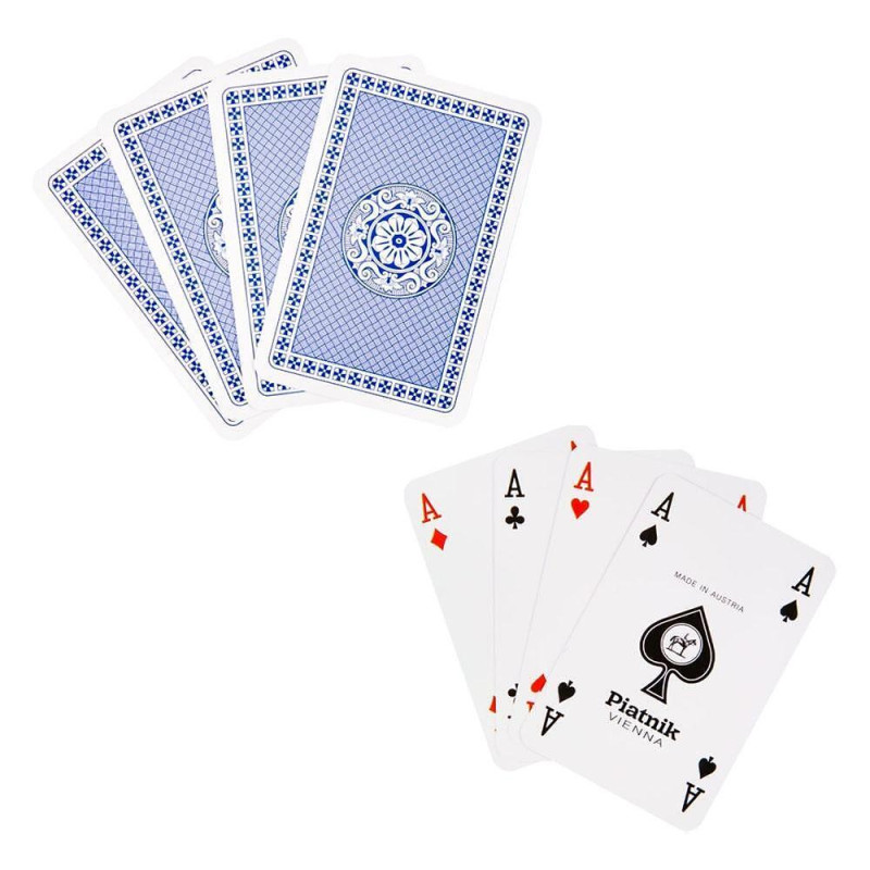 Карти за игра Piatnik 1300, син гръб