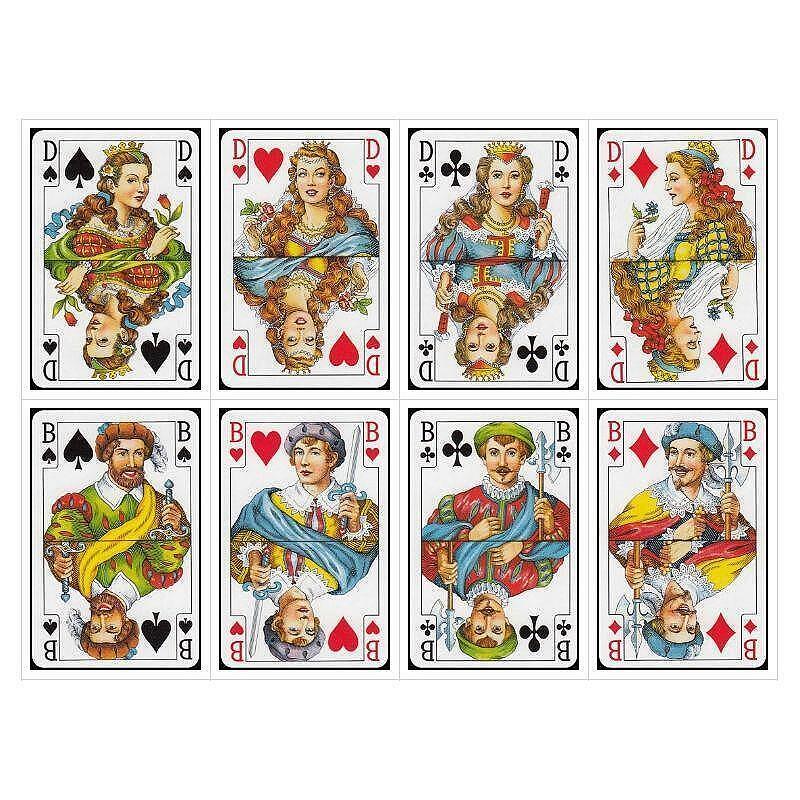 Карти за игра Piatnik, модел Bridge-Poker-Whist, кафяв гръб