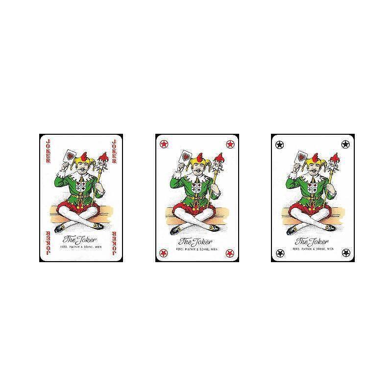 Карти за игра Piatnik, модел Bridge-Poker-Whist, кафяв гръб