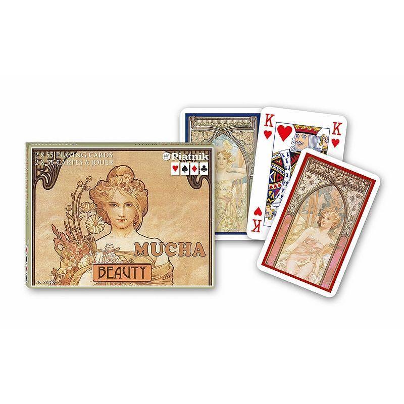Карти за игра Piatnik - Mucha – Beauty, 2x тестета