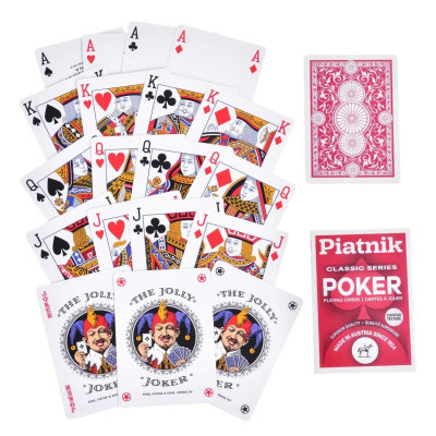 Карти за игра Piatnik - Poker Classic Series, червен гръб