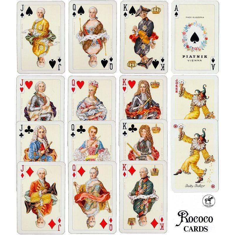 Карти за игра Piatnik Rococo, Bridge WK