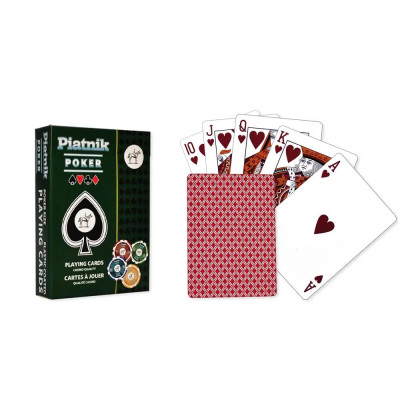 Карти за покер Piatnik, червен гръб