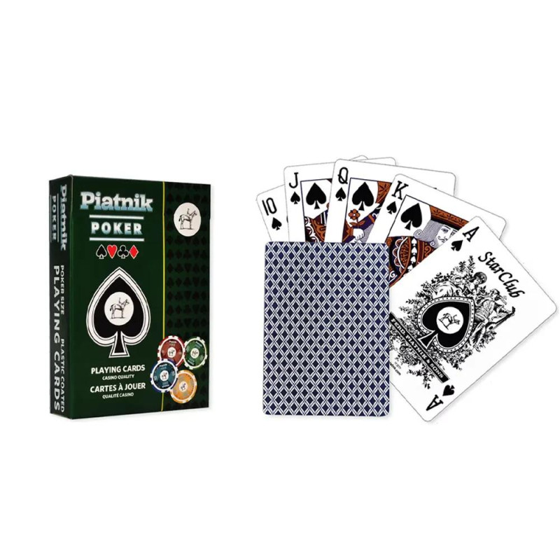 Карти за покер Piatnik, син гръб