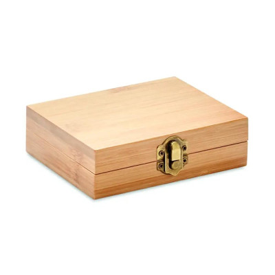 Комплект камъни за напитки Dundalk Stone, в бамбукова кутия, 9 бр.