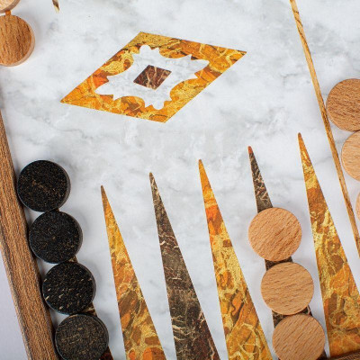 Комплект шах и табла Manopoulos, 27 x 27 см