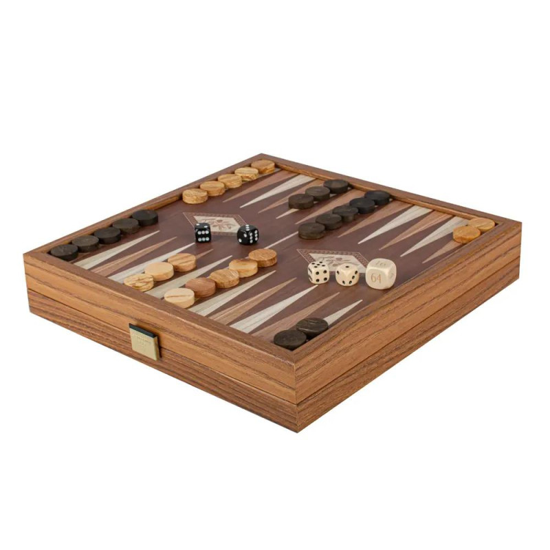 Комплект шах и табла Manopoulos - Classic, 27x27 см