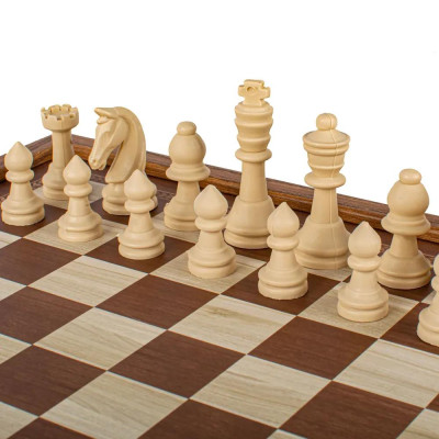 Комплект шах и табла Manopoulos - Classic, 27x27 см