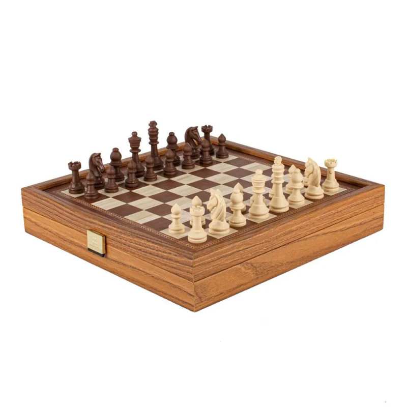 Комплект шах и табла Manopoulos - Classic, 27x27 см