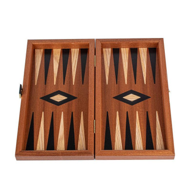 Комплект шах и табла Manopoulos - Mахагон, 34x30 см