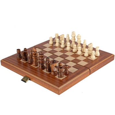 Комплект шах и табла Manopoulos - Mахагон, 34x30 см