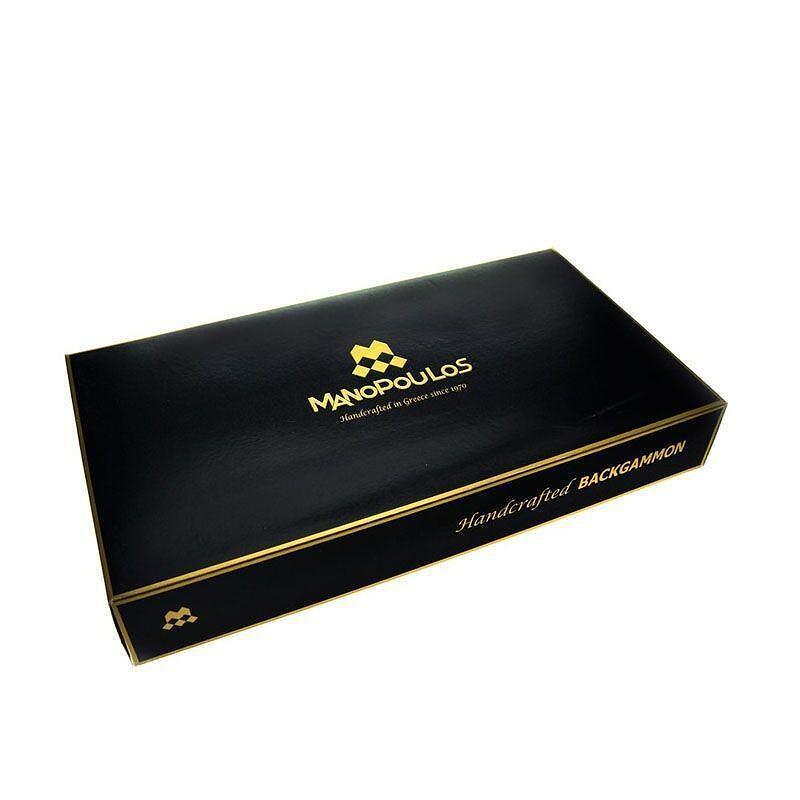 Комплект шах и табла Manopoulos - Махагон, 40x38 см