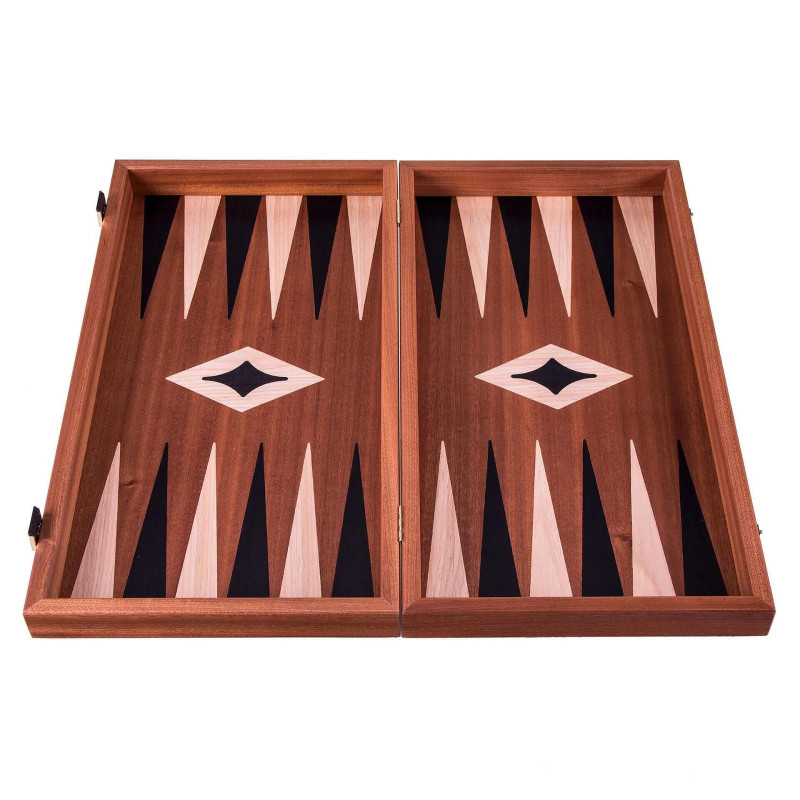 Комплект шах и табла Manopoulos - Махагон, 52x48 см