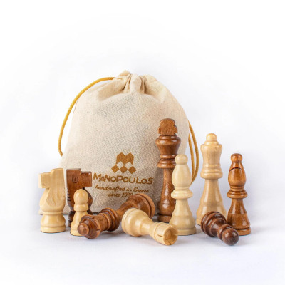 Комплект шах и табла Manopoulos - Махагон, 52x48 см