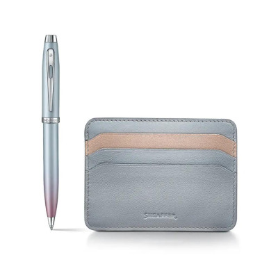 Комплект Sheaffer - 100 Expressions, химикалка и калъф за карти и документи