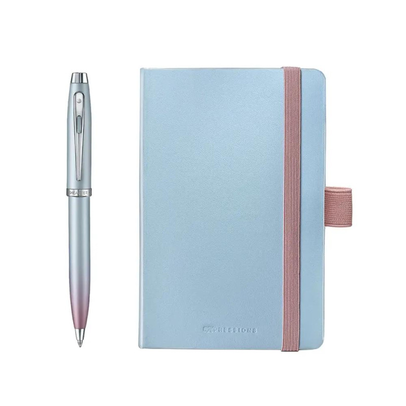 Комплект Sheaffer - 100 Expressions, химикалка и тефтер A6