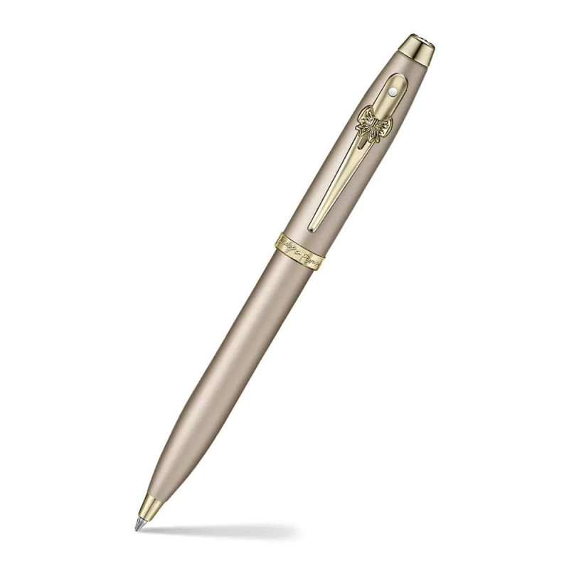 Комплект Sheaffer 100 x Emily in Paris - Champagne Gold, химикалка и калъф за карти и документи