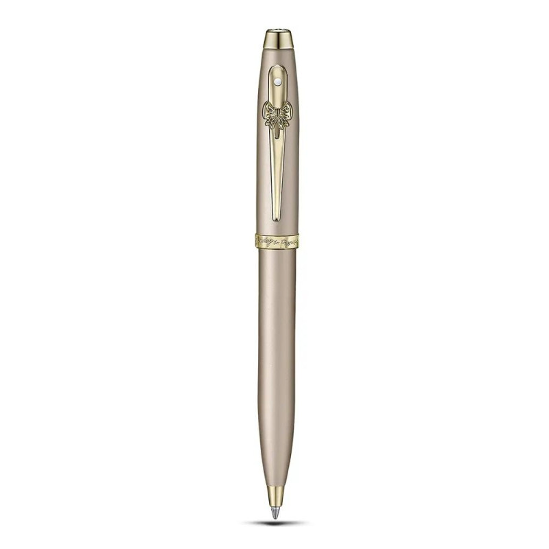 Комплект Sheaffer 100 x Emily in Paris - Champagne Gold, химикалка и калъф за карти и документи