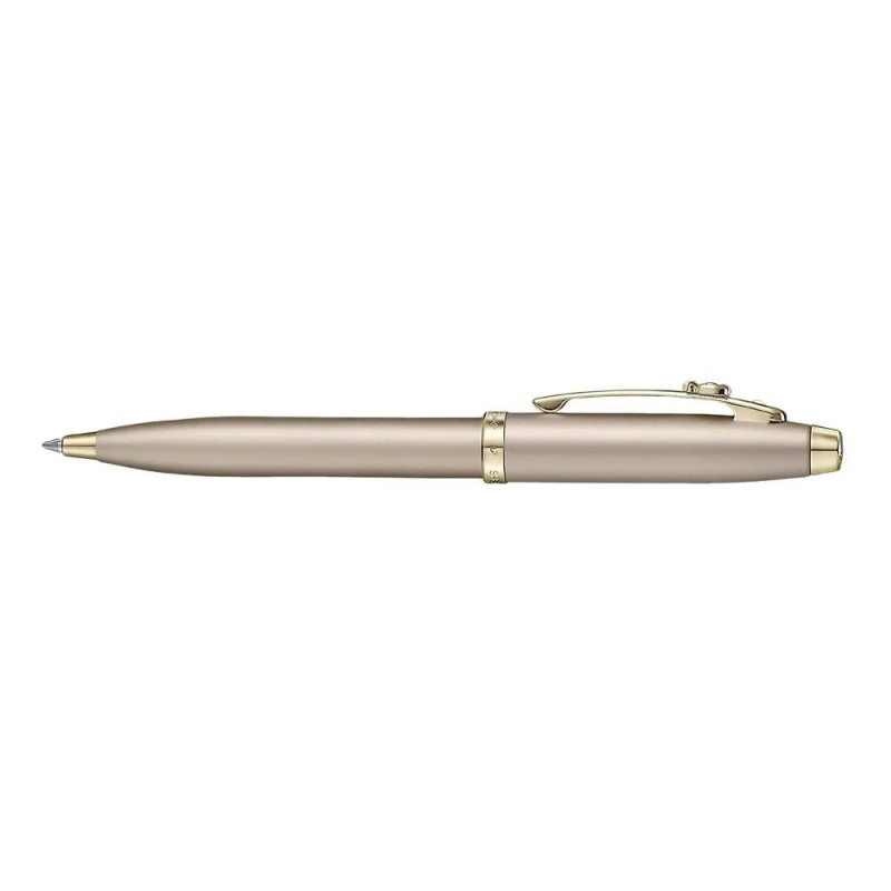 Комплект Sheaffer 100 x Emily in Paris - Champagne Gold, химикалка и калъф за карти и документи