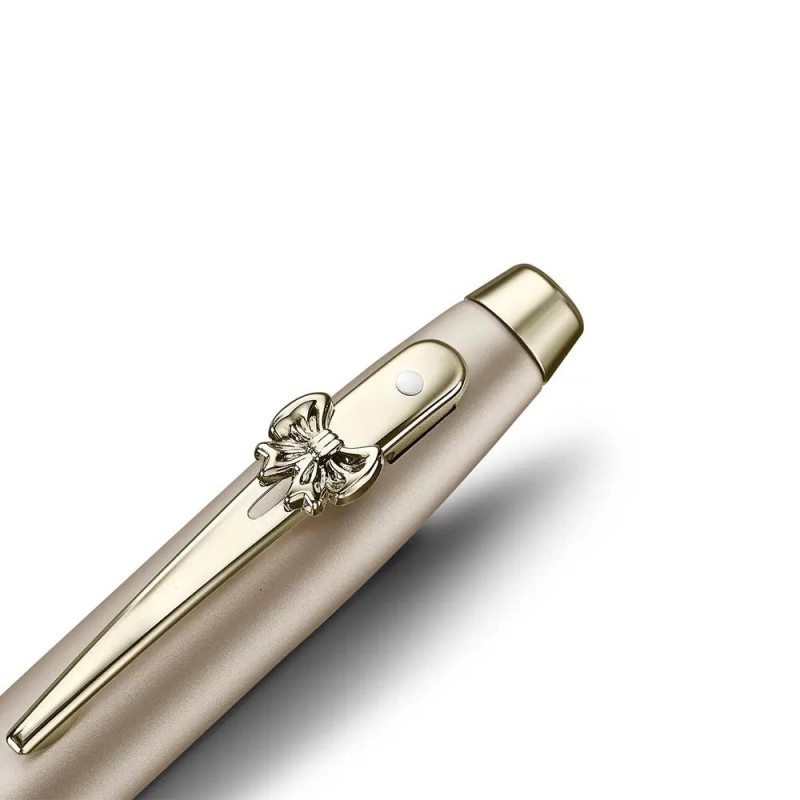Комплект Sheaffer 100 x Emily in Paris - Champagne Gold, химикалка и калъф за карти и документи