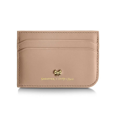 Комплект Sheaffer 100 x Emily in Paris - Champagne Gold, химикалка и калъф за карти и документи