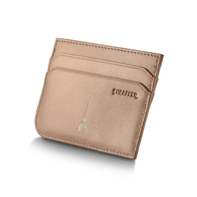 Комплект Sheaffer 100 x Emily in Paris - Champagne Gold, химикалка и калъф за карти и документи