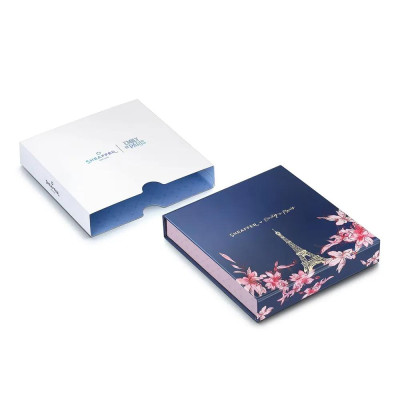 Комплект Sheaffer 100 x Emily in Paris - Champagne Gold, химикалка и калъф за карти и документи