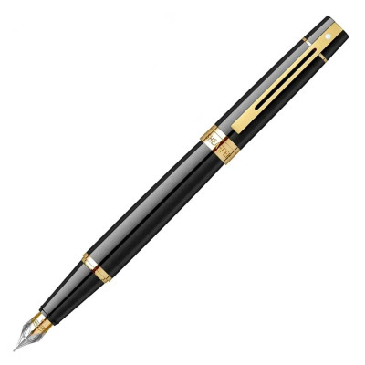 Комплект Sheaffer 300 - Black/Gold, ролер и писалка