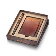 Комплект Sheaffer - Coffee Edition, химикалка 100 и калъф за карти и документи