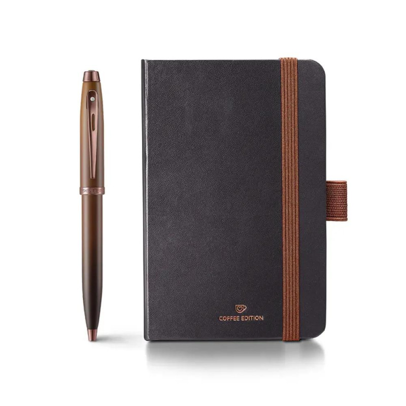 Комплект Sheaffer - Coffee Edition, химикалка 100 и тефтер A6