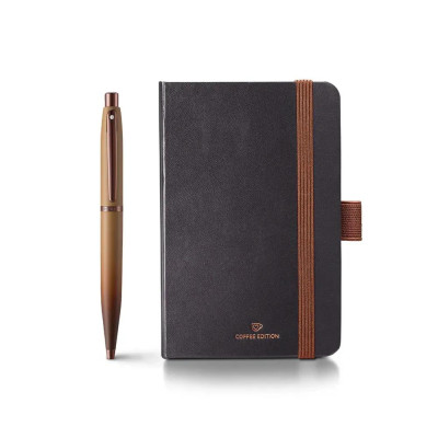 Комплект Sheaffer - Coffee Edition, химикалка VFM и тефтер A6