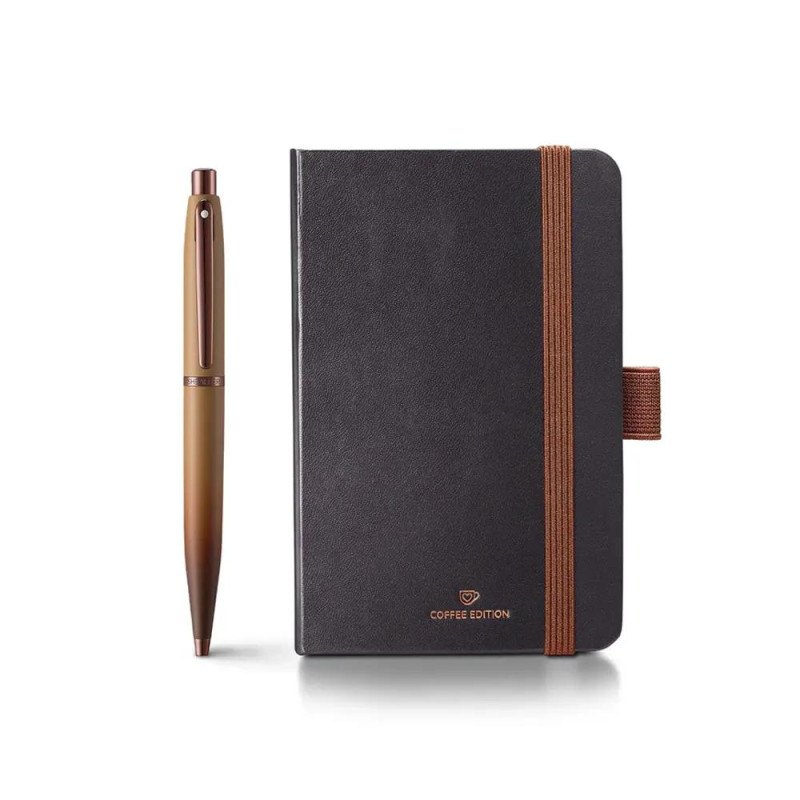 Комплект Sheaffer - Coffee Edition, химикалка VFM и тефтер A6