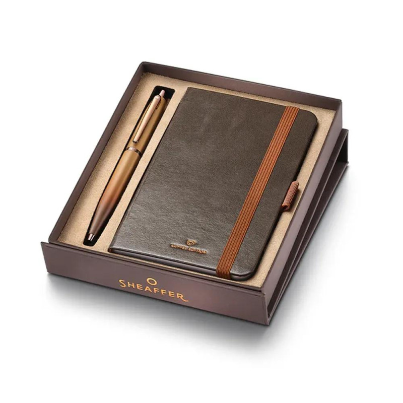 Комплект Sheaffer - Coffee Edition, химикалка VFM и тефтер A6