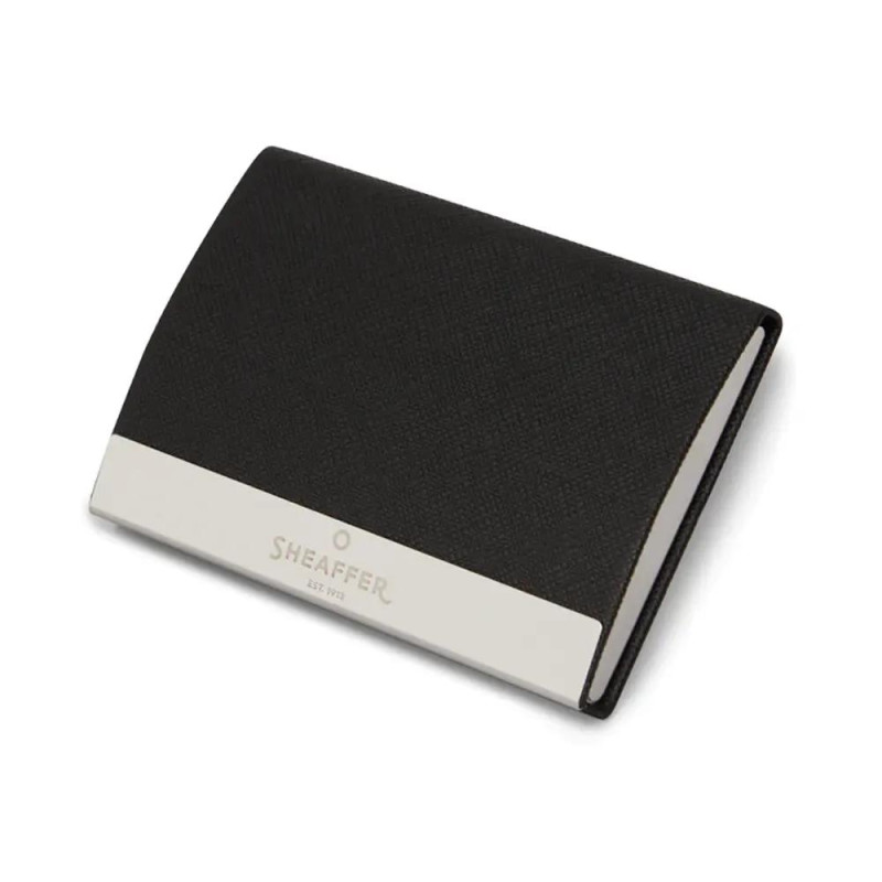 Комплект Sheaffer - химикалка 100 Glossy Black/Chrome и визитник