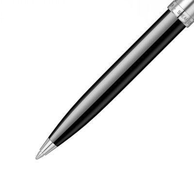 Комплект Sheaffer - химикалка 100 Glossy Black/Chrome и визитник