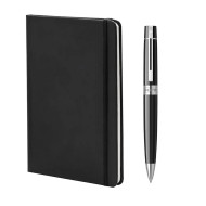 Комплект Sheaffer - химикалка 300 Black CT и тефтер А5