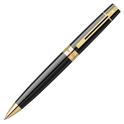 Комплект Sheaffer - химикалка 300 Black/Gold и тефтер А5