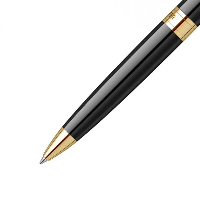 Комплект Sheaffer - химикалка 300 Glossy Black и калъф за пишещо средство