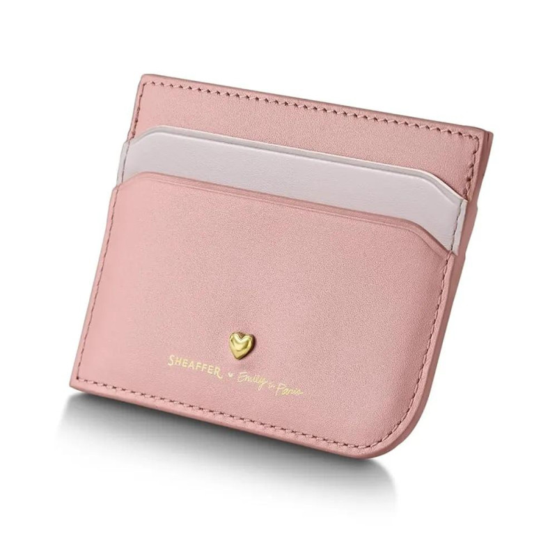 Комплект Sheaffer Prelude Mini x Emily in Paris - Pastel Pink, химикалка и калъф за карти и документи