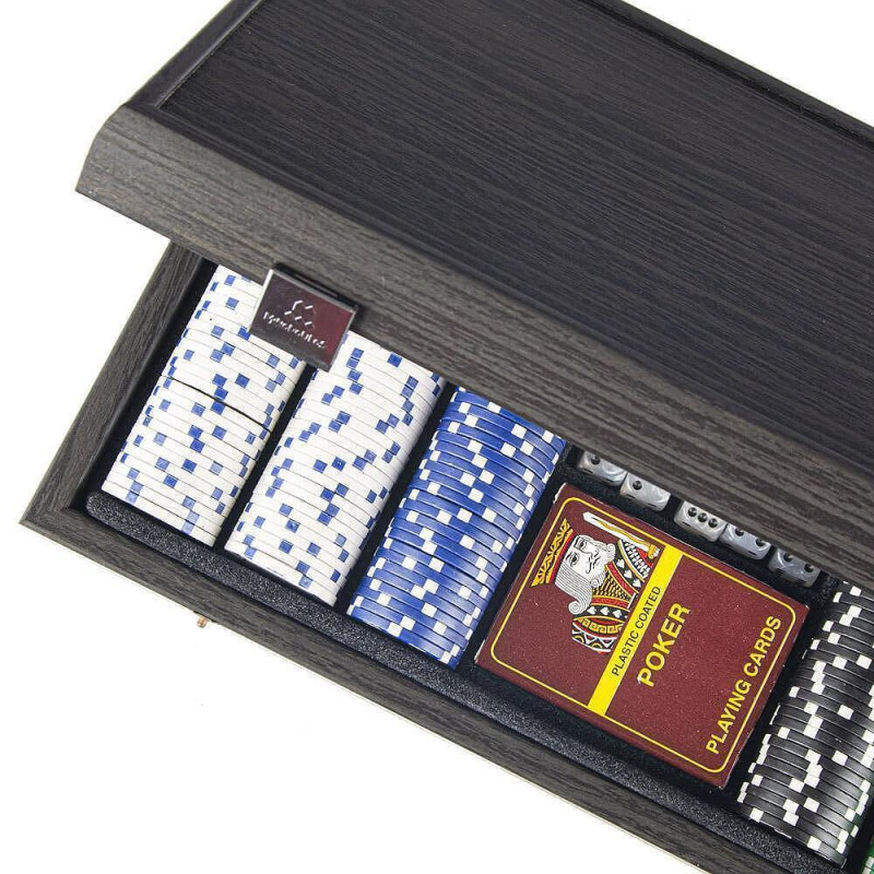 Комплект за покер Manopoulos - Black Wood