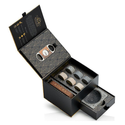 Комплект за уиски и пури R.O.C.K.S. The Gentleman's Set - Cigar Aficionado