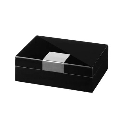 Кутия за пури (хумидор) Winjet - Кедър, черен гланц