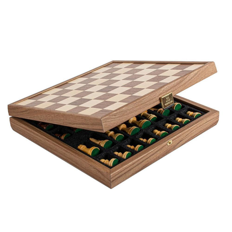 Луксозен ръчно изработен шах Manopoulos, 25x25 см