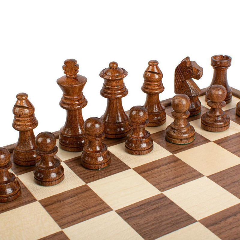 Луксозен ръчно изработен шах Manopoulos, 25x25 см