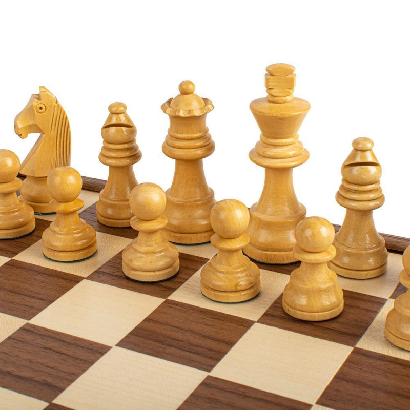 Луксозен ръчно изработен шах Manopoulos, 25x25 см