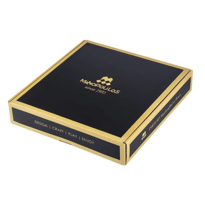 Луксозен ръчно изработен шах Manopoulos, 25x25 см