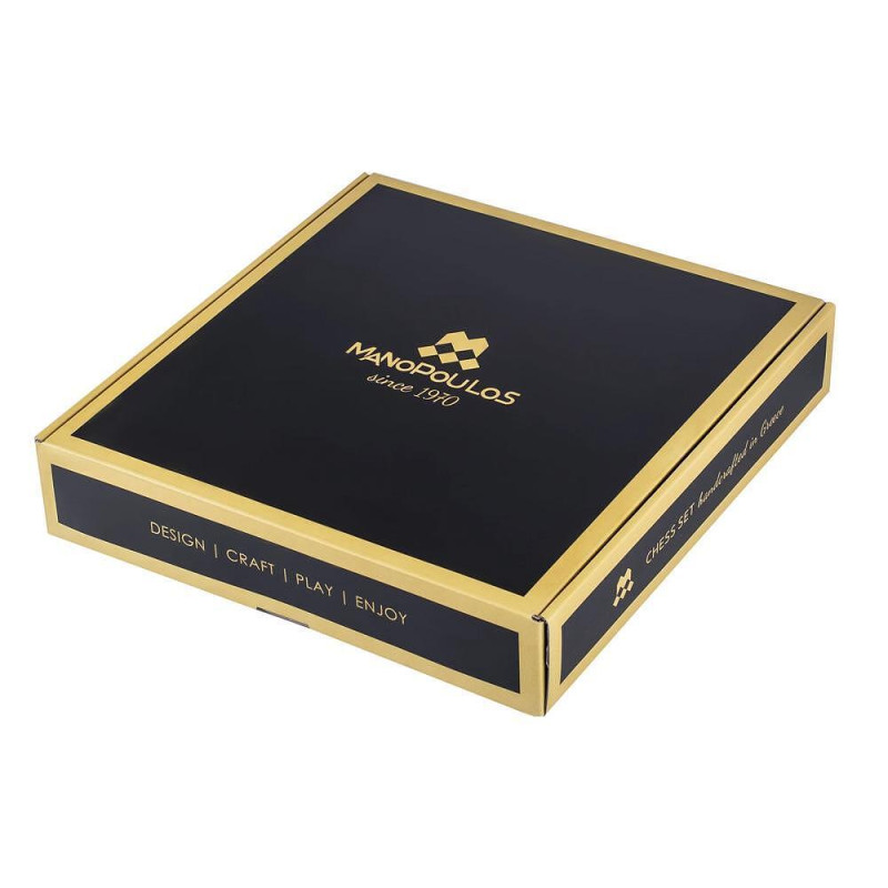 Луксозен ръчно изработен шах Manopoulos, 25x25 см