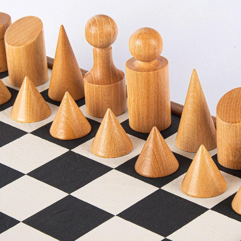 Луксозен шах Manopoulos - Bauhaus Style Black & White, 40x40 см