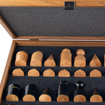 Луксозен шах Manopoulos - Bauhaus Style Black & White, 40x40 см